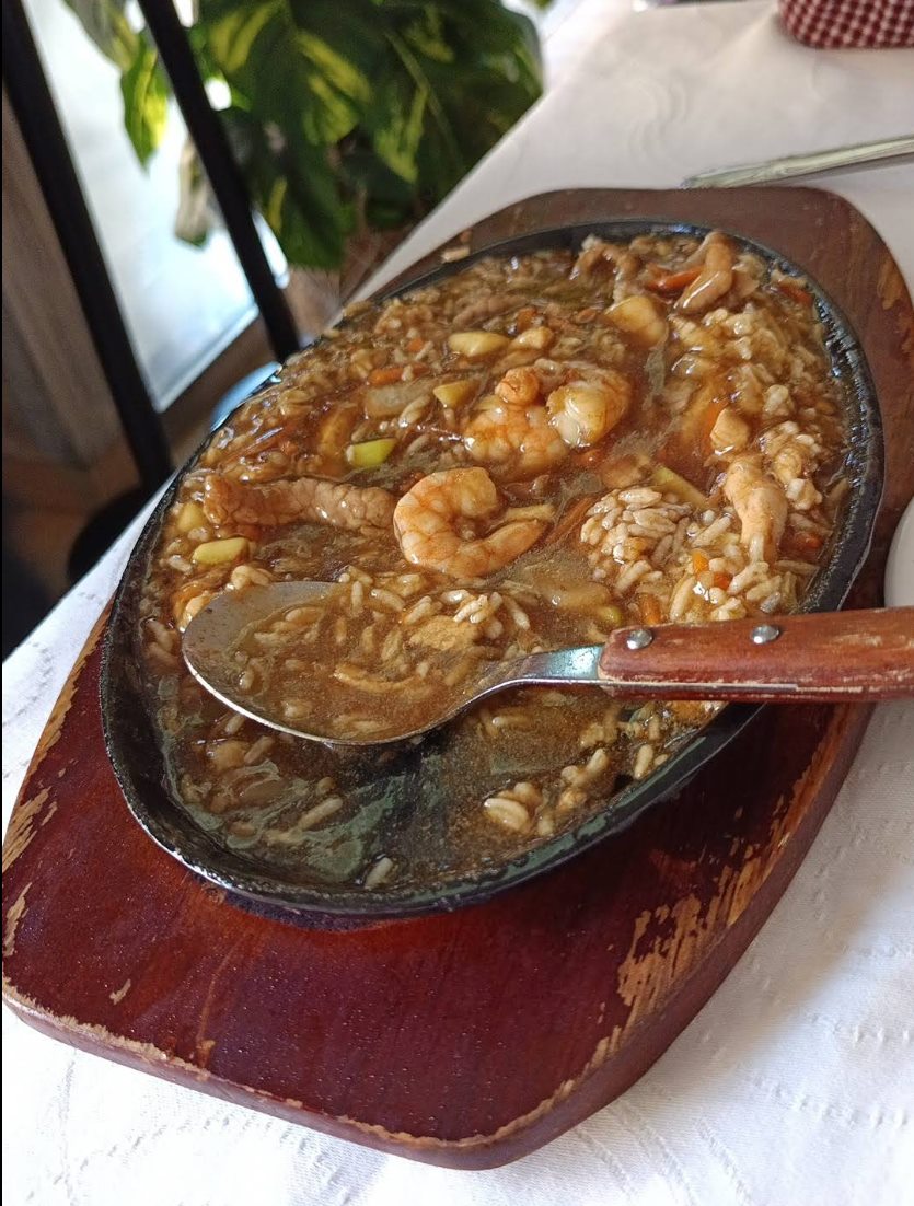 Arroz con gambas